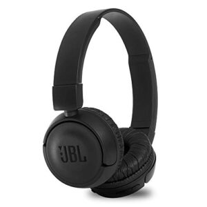 jbl t460bt extra bass wireless on-ear headphones with 11 hours playtime & mic – black