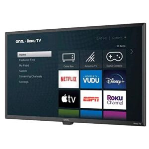 ONN 32-Inch Class HD (720P) LED Smart TV Compatible with Netflix, Disney+, YouTube, Apple TV, Alexa and Google Assistant + Wall Mount Included - 100012589 (Renewed)