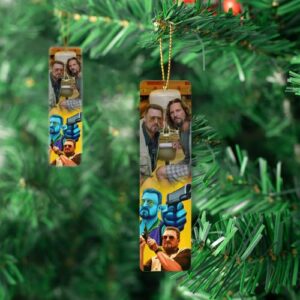 Bookmarks Ruler Metal Walter Measure Sobchak Bookworm Big Bookography Lebowski Reading Tassels for Book Bibliophile Gift Reading Christmas Ornament Markers Bookmark