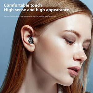 dazeni True Wireless Mini Bluetooth 5.2 Earbuds in Ear Light-Weight Headphones with Charging Case, Noise Cancelling Sport Earphones Built-in Mic IPX5 Waterproof Premium Sound Bass Headset