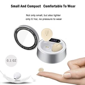 Invisible Earbuds Wireless Bluetooth Smallest Earbuds Tiny Mini Hidden Headphones for Work Small Sleep Ear Buds Discreet Bluetooth Earpiece with Charging Case
