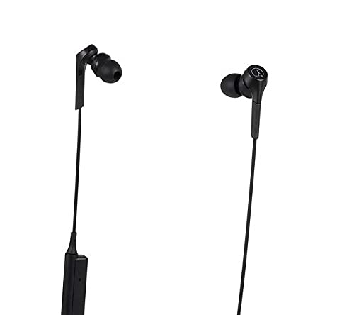 Audio-Technica ATH-CKS550XBTBK Solid Bass Bluetooth Wireless In-Ear Headphones, Black