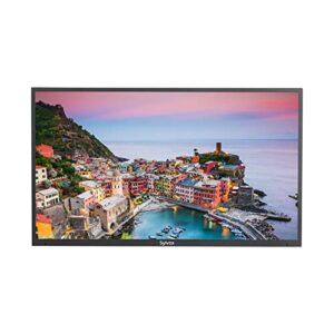 sylvox outdoor tv, 65 inch waterproof 4k smart tv, outdoor television support bluetooth wifi for full sunshine areas 1500nits (2022, pool series)