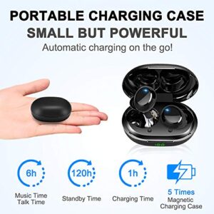 Wireless Earbud, Bluetooth Headphones Light Weight Deep Bass Ear Buds, Bluetooth Earbud Noise Cancelling with Mini Wireless Charging Case, IP7 Waterproof, 30H Playtime In-Ear Earphones for Sports Work