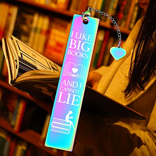 Big Books and I Can not Lie Inspirational Funny Bookmark Gifts for Women Girls Lovers Bookworm Daughter Lovers Friend Sister Book Female Sister Gifts Friendship Gifts