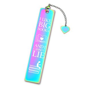 Big Books and I Can not Lie Inspirational Funny Bookmark Gifts for Women Girls Lovers Bookworm Daughter Lovers Friend Sister Book Female Sister Gifts Friendship Gifts