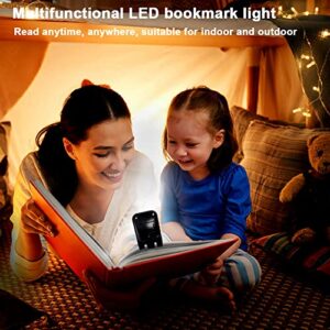 Multifunctional Book Light, GIANTRIO Flexible LED Bookmark Light for Reading in Bed, Book Light, Phone Stand, Bookmark, Pen Holder.Unique Gift for Readers & Kids, Black