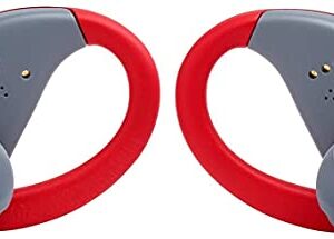 JBL TWS True Wireless in-Ear Headphones Bundle with Deluxe Hardshell Case (Endurance Peak, Red)