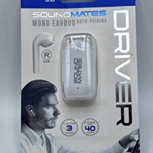 Tzumi SOUNDMATES Driver Mono Earbud, White