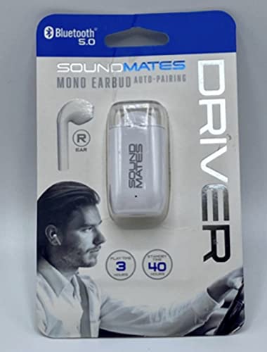 Tzumi SOUNDMATES Driver Mono Earbud, White