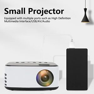 WiFi Projector 1080P Full HD 16-110in Large Screen LED Portable Outdoor Projector, 20000H Home Theater Movie Projector Compatible with HDMI, USB,AV,Laptop,Smartphone(US Plug)