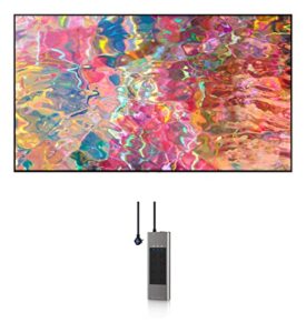 samsung qn85q80bafxza 85″ 4k ultra hd smart tv with an austere 5s-ps8-us1 v-series 8-outlet power w/omniport usb (2022)