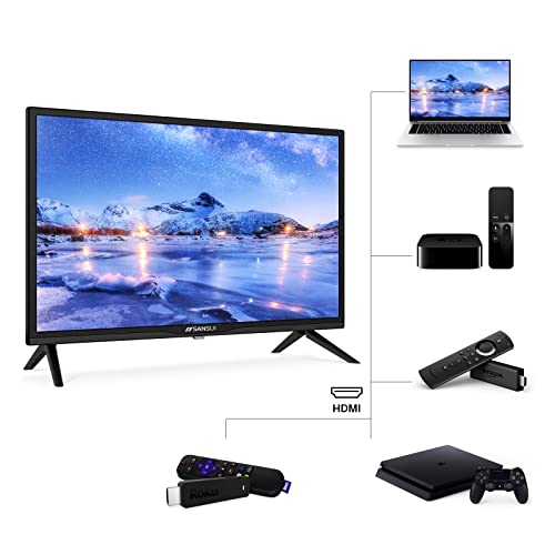 SANSUI ES24Z1, 24 inch HD (720P) LED TV with Built-in HDMI, USB, VGA