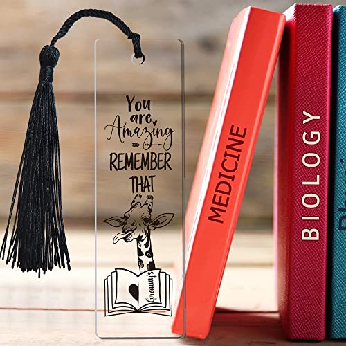 You are Amazing Remember That Inspirational Funny Bookmark Gifts for Grandma Women Grandma Bookmark Grandma Gifts Birthday Gifts Mother's Day Gifts