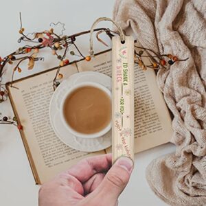 Wooden & Antique - I'd Shank a b for You Right in The Kidney - Wooden Bookmarks, Custom Wooded Signed Bookmarks for Women, Book Markers for Men, Bookmarks for Book Lovers.