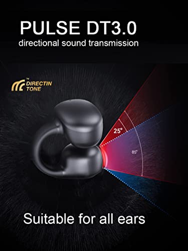 Wireless Ear-Clip Bone Conduction Headphones Bluetooth 5.3, Open Ear Clip on Earbuds,Waterproof Mini Sport Running Earring Earphone, HiFi Sound/Long Battery Life