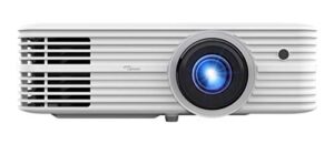 optoma uhd52alv voice assistant-compatible dlp projector for lights-on viewing, 3500 lumen, 3840×2160