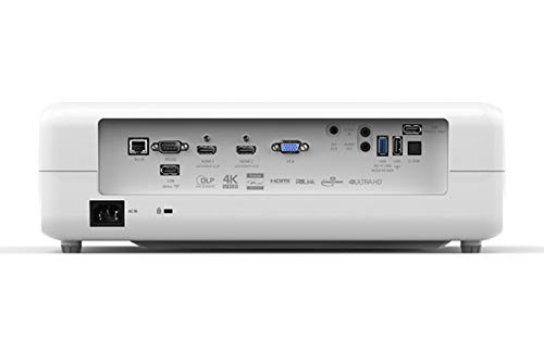 Optoma UHD52ALV Voice Assistant-Compatible DLP Projector for Lights-On Viewing, 3500 Lumen, 3840x2160