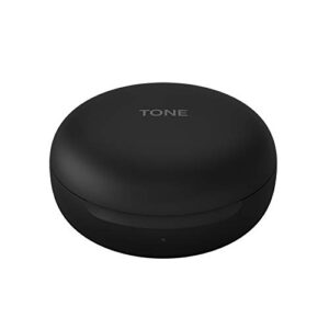 LG TONE Free FN4 - True Wireless Bluetooth Earbuds with Meridian Sound, Hypoallergenic Medical-Grade Ear gels, Noise Reduction with a close fit, Dual Microphone for Work/Home Office, Black