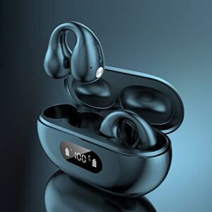 aaihamo headphones bluetooth 5.3 wireless earbuds bluetooth headset open headphones finger control hifi sound for sports open ear headset earphone for music