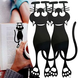 curious cat bookmark,funny cat bookmark,black cat bookmark,curious cat bookmark for book lovers,cat book markers for women,cat bookmark,cat bookmarks (2pc)