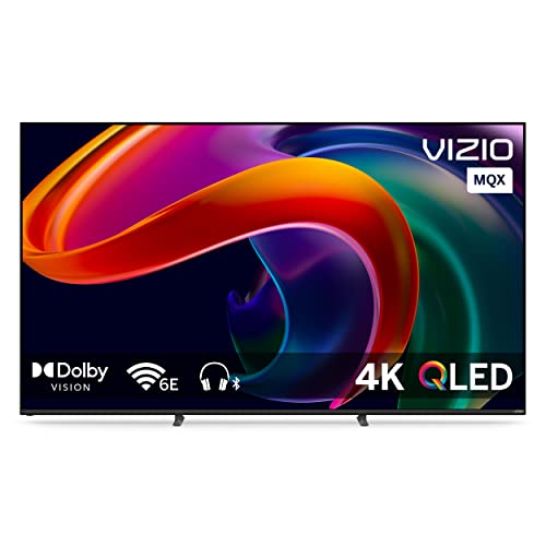 VIZIO 75-inch MQX Series 4K QLED HDR Smart TV with Dolby Vision, Active Full Array, 120Hz, WiFi 6E, AMD FreeSync Premium Pro, Bluetooth Headphone Capable & Alexa Compatibility, M75QXM-K03, 2023 Model