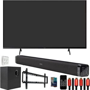 sony kd43x85k 43″ x85k 4k hdr led tv with smart google tv (2022 model) bundle with deco gear home theater soundbar with subwoofer, wall mount accessory kit, 6ft 4k hdmi 2.0 cables and more