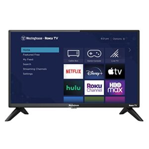 westinghouse 24″ hd smart roku tv, 720p high definition smart tv with wi-fi connectivity and mobile app, flat screen tv compatible with apple home kit, alexa and google assistant, 2023 model