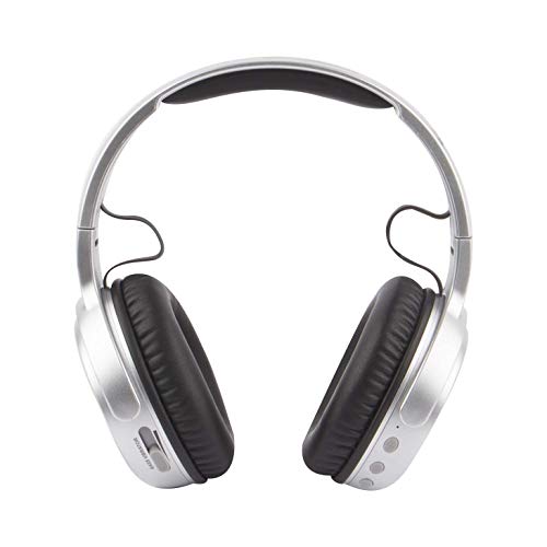 Altec Lansing MZX701- Gry Rumble Bass Boosted Over Ear Bluetooth Headphones with Omnidirectional Vibration, 10 Hour Battery Life and Voice Assistant Integration, Dynamic Bass, Grey