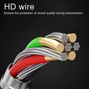 Gaweb Earphones, G31 L-Shaped 3.5mm Dynamic Wired in-Ear Gaming Earbud with Mic for Phone/PC - Red