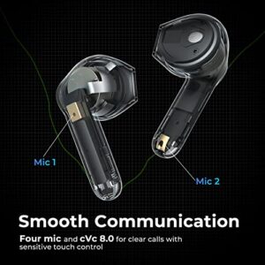 SoundPEATS Air3 Wireless Earbuds Mini Bluetooth V5.2 Earphones with Qualcomm QCC3040 and aptX-Adaptive, 4-Mic and CVC 8.0 Noise Cancellation, TrueWireless Mirroring Tech, in-Ear Detection, Game Mode