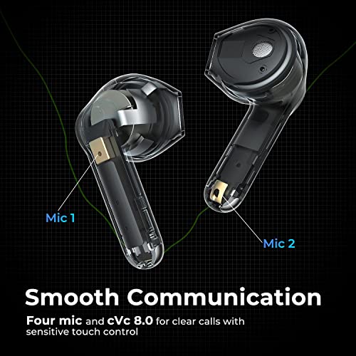 SoundPEATS Air3 Wireless Earbuds Mini Bluetooth V5.2 Earphones with Qualcomm QCC3040 and aptX-Adaptive, 4-Mic and CVC 8.0 Noise Cancellation, TrueWireless Mirroring Tech, in-Ear Detection, Game Mode