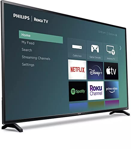 PHILIPS 50-Inch Class 4K 2160p Roku Smart LED TV HDR Works with Alexa & Google Assistant 50PFL4756/F7 (Renewed)