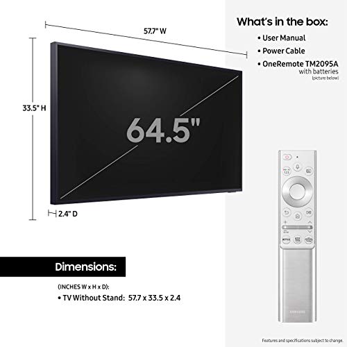 SAMSUNG QN65LST7TA The Terrace 65" Outdoor-Optimized QLED 4K UHD Smart TV with an Additional 4 Year Coverage by Epic Protect (2020)