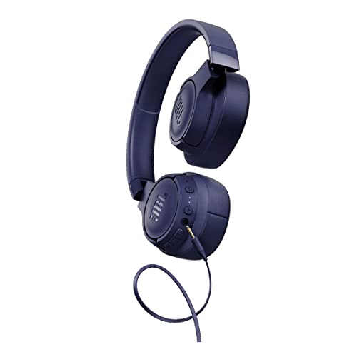 JBL TUNE Wireless Noise-Cancelling Headphones - Blue - JBLT750BTNCBLUAM (Renewed)