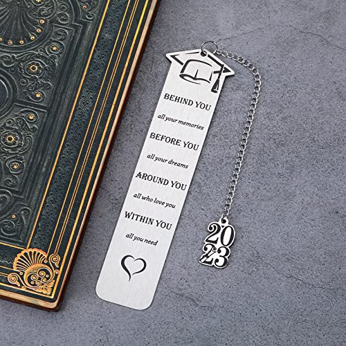 2023 Graduation Gifts for Him Her Bookmark Christmas Stocking Stuffers High School College Graduation Gifts for Son Daughter Women Men Nurse Class of 2023 Grad Gifts for Master Senior Students