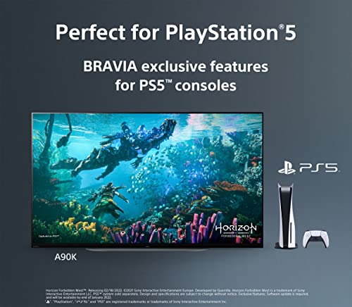 Sony 48 Inch 4K Ultra HD TV A90K Series: BRAVIA XR OLED Smart Google TV with Dolby Vision HDR, Bluetooth, Wi-Fi, USB, Ethernet, HDMI and Exclusive Features for The Playstation- 5 XR48A90K- 2022 Model