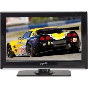 supersonic sc-2411 24″ led 1080p 12 volt ac/dc hdmi widescreen hdtv + wall mount