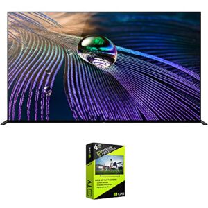 sony xr55a90j 55 inch oled 4k hdr ultra smart tv bundle with premium 4 yr cps enhanced protection pack