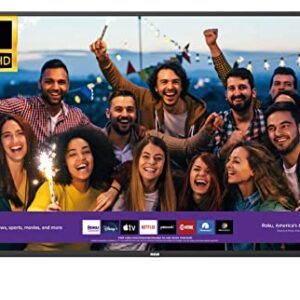 RCA 43-inch 4K UHD Roku Smart Flat Screen LED TV, 2022 Model