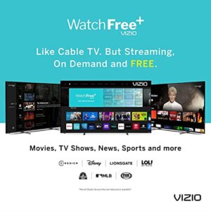 VIZIO 24-inch D-Series HD 720p Smart TV (D24h) with AirPlay and Chromecast Built-in, Screen Mirroring, & 150+ Free Streaming Channels Bundle with Cable Ties and Microfiber