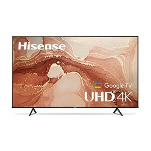 hisense 4k uhd a7h series 85-inch class smart google tv with voice remote (85a7h, 2022 model) ,black
