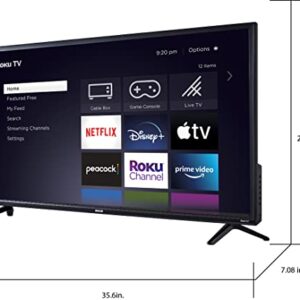 RCA 40-inch Full HD 1080p Roku Smart LED TV - RTR4061, 2021 Model