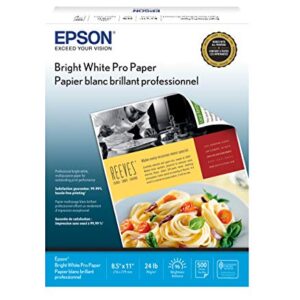 Epson Bright White Pro Paper - S041586-4, 8.5" x 11" (500 sheets)