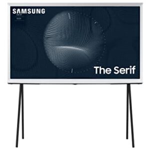 SAMSUNG 43-Inch Class The Serif LS01B Series - QLED 4K, I-Shaped Design, Anti-Reflection Matte Display, -Portable Easel -Stand, Ambient Mode+ Smart -TV -w/ Alexa Built-in (QN43LS01BAFXZA,Latest Model)