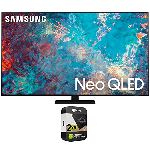 SAMSUNG QN65QN85AA 65 Inch Neo QLED 4K Smart TV 2021 (Renewed) Bundle with 2 YR CPS Enhanced Protection Pack