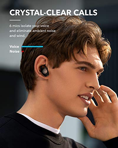 Soundcore by Anker Life A2 NC Multi-Mode Noise Cancelling Wireless Earbuds, ANC Bluetooth Earbuds with 6-Mic Clear Calls, 35-Hr Playtime, and Deep Bass, Fast Charging, Transparency, and App(Renewed)