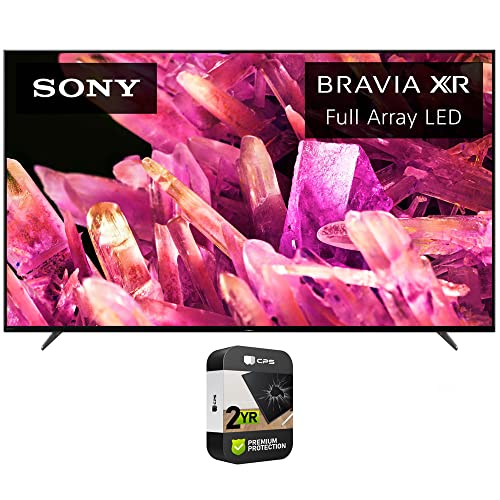 Sony XR55X90K Bravia XR 55 inch X90K 4K HDR Full Array LED Smart TV 2022 Model Bundle with Premium 2 YR CPS Enhanced Protection Pack