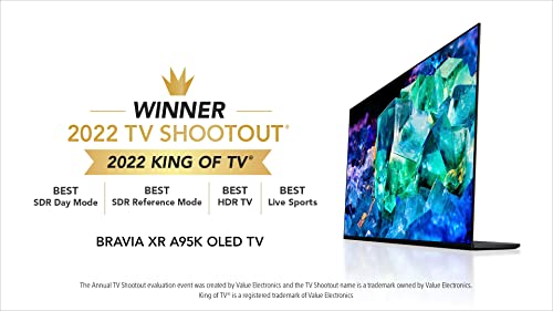 Sony 65 Inch 4K Ultra HD TV A95K Series: BRAVIA XR OLED Smart Google TV with Dolby Vision HDR and Exclusive Features for The Playstation® 5 XR65A95K- 2022 Model (Renewed)