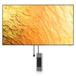 SAMSUNG QN85QN800BFXZA 85" 8K QLED Quantum Mini LED HDR Smart TV with an Austere 5S-PS8-US1 V-Series 8-Outlet Power w/Omniport USB (2022)